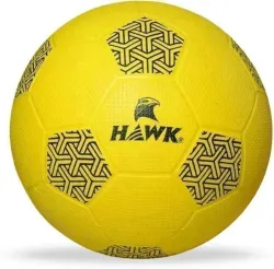 HAWKK HOME PLAY FOOTBALL FOR KIDS AGE UPTO 12 YEARS, SIZE 3 Football - Size: 3 (Kids, Pack of 1, Yellow)