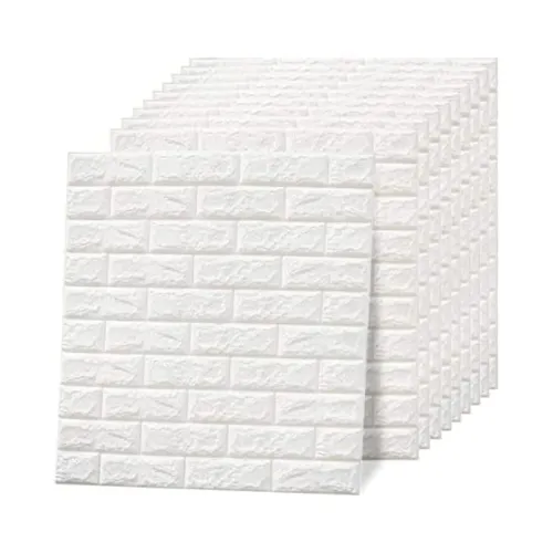 Image of HAXED 3D PE Foam Self Adhesive Brick Wallpaper Panel