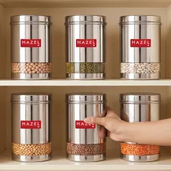 HAZEL 1200ml Steel Storage Container Set