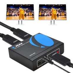 OREI 4K 1 in 2 Out HDMI Splitter Duplicate/Mirror Only UltraHD 4K @ 30 Hz 1x2 Will NOT Bypass HDCP HDMI Supports 3D Full