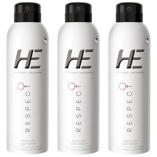 Image of He Advanced Grooming Respect Perfumed Body Spray, 150ml (Pack of 3)
