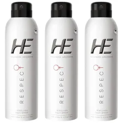 He Advanced Grooming Respect Perfumed Body Spray, 150ml (Pack of 3)