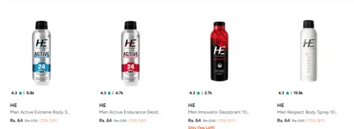 Image of He Deo strating @ ₹64