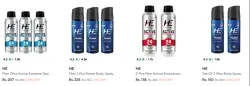 HE Men Log-Lasting Perfume Body Spray up to 70% Discount 