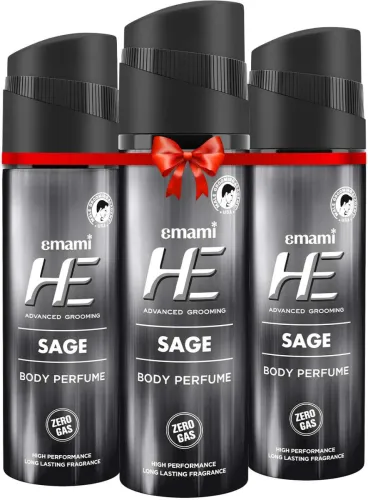 Image of HE Sage Deodorant Spray For Men (360 ml, Pack of 3)