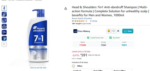 Image of Head & Shoulders 7in1 Anti-dandruff Shampoo 1000ml