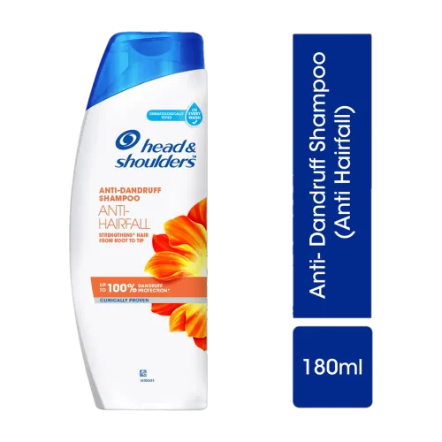 Image of HEAD & SHOULDERS Anti-Hairfall Shampoo for Dandruff-Free & Stronger Hair (180 ml)