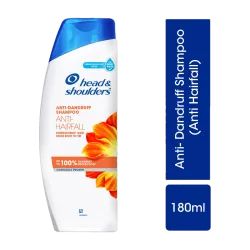 HEAD & SHOULDERS Anti-Hairfall Shampoo for Dandruff-Free & Stronger Hair (180 ml)
