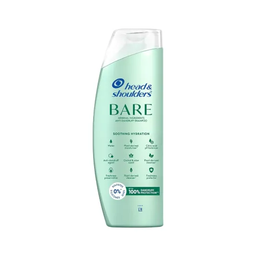Image of Head & Shoulders BARE Anti-Dandruff Shampoo, Soothing Hydration, Sulfate-Free, Silicone-Free, Dye-Free, Gentle shampoo, 