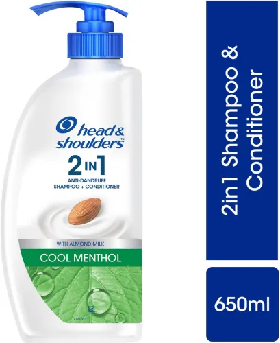Image of HEAD & SHOULDERS Cool Menthol 2-in-1 Anti-Dandruff Shampoo + Conditioner for All-Hair Types  (650 ml)