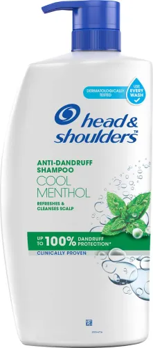 Image of HEAD & SHOULDERS Cool Menthol Anti-Dandruff Shampoo for Scalp Protection (1 L)