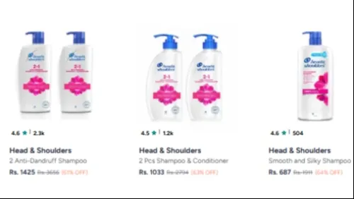 Image of Head & Shoulders Shampoo at Upto 64% Disount 