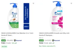 Head & Shoulders Shampoo Upto 72% Discount