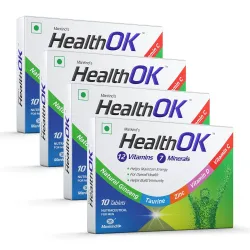 Health Ok Mankinds Multivitamin with Natural Ginseng & Taurine Power; Lemon