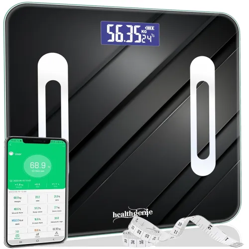 Image of Healthgenie Advanced BMI Weight Scale ,Body Fat Analyzer With Smart Circut For Longer Battery