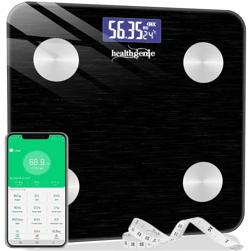 Image of Healthgenie BMI Weight Scale Midnight Shadow