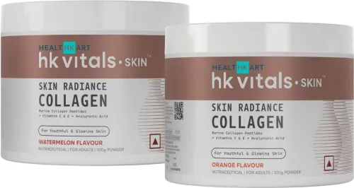 Image of HEALTHKART HK Vitals Skin Radiance Collagen Supplements, (2 x 100 g)
