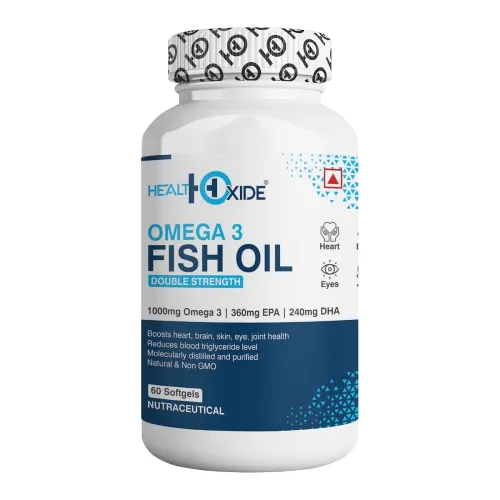 Image of HealthOxide Omega-3 Fish Oil 1000mg Capsules - 60 Count