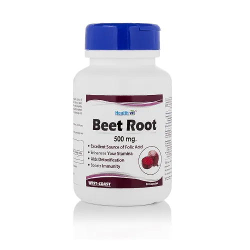 Image of Healthvit Beet Root 500mg 60 Capsules