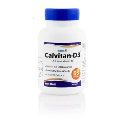 Healthvit Calvitan-D3 Calcium 60 Count (Pack 2)