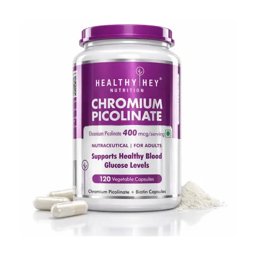 Image of HealthyHey Nutrition Chromium Picolinate Supplement Tablets