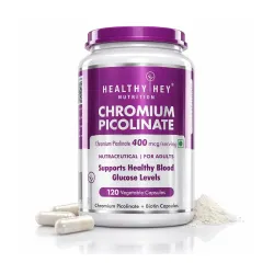 HealthyHey Nutrition Chromium Picolinate Supplement Tablets