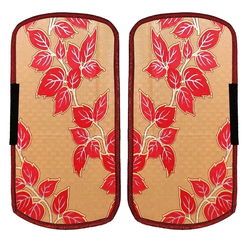 Image of Heart Home Leaf Design Refrigerator Cover