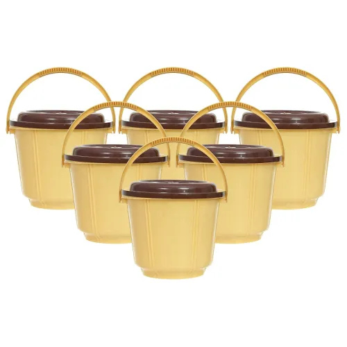 Image of Heart Home Plastic Kitchen Storage Container 5L Set of 6