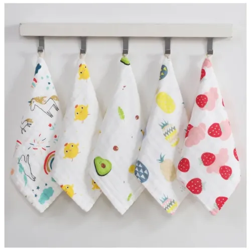Image of heartbury Baby Super Soft Absorbent Muslin 5Pcs