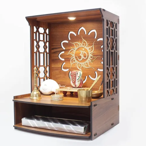 Image of Heartily Mangal Beautiful Wooden Pooja Stand 