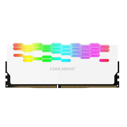 Image of Heatsink Radiator ARGB Shell Heat Sink Spreader RAM Memory for DIY white