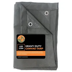 Heavy Duty 430 GSM Canvas Tarpaulin