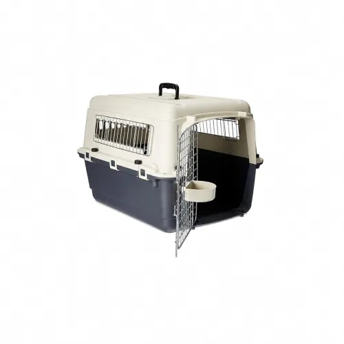 Image of Heavy Duty Dog Travel Carrier Flight Crate IATA Compliant Airline Approved,