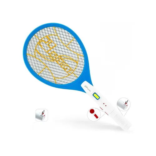 Image of Heavy Duty Mosquito Bat Mosquito Racket with Torch & Charging Wire Electric Insect Killer 