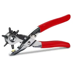 Heavy Duty Revolving Punch Hole Pliers For Leather Crafting