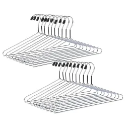 Heavy Duty Stainless Steel Clothes Hangers 15 inch (Pack of 15)