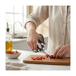 Heavy Duty Stainless Steel Kitchen Shears with Protective Cover