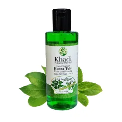 Heena Tulsi Extra Conditioner Shampoo for Nourishing Hair and Anti-Dandruff, 210ml