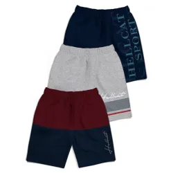 HELLCAT Pack of 3 MId Rise Shorts for Boys