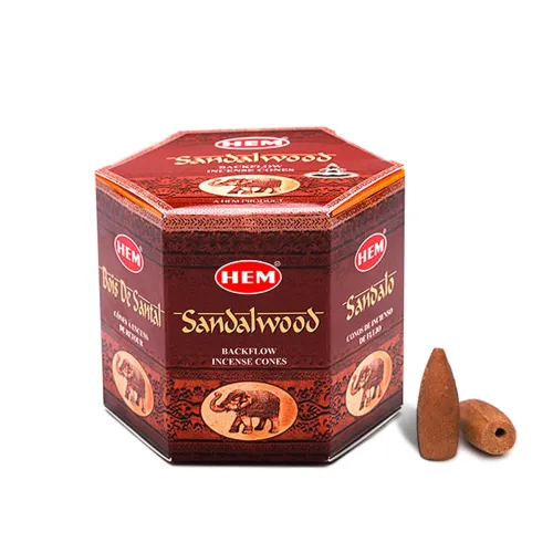 Image of HEM Sandalwood Backflow Incense Cones Set