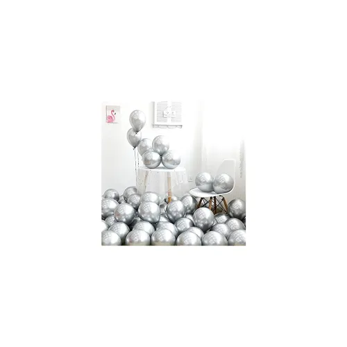 Image of HEMITO Premium Metallic Latex Balloons Pack Of 50 