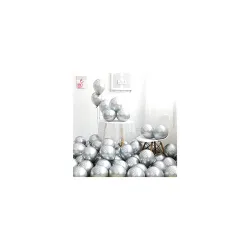 HEMITO Premium Metallic Latex Balloons Pack Of 50 