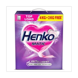 Henko Matic Top Load Detergent Powder 4KG + 2KG