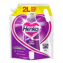 Henko Matic Top Load Liquid Detergent - 2L Refill Pouch