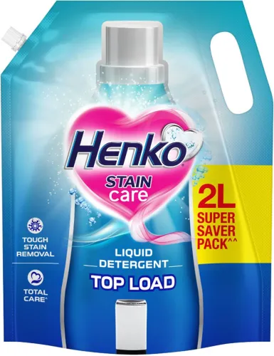Image of Henko Stain Care Detergent Liquid Top Load Liquid Detergent (2 L)