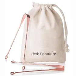 Herb Essential Copper Tongue Cleaner, Pack of 2