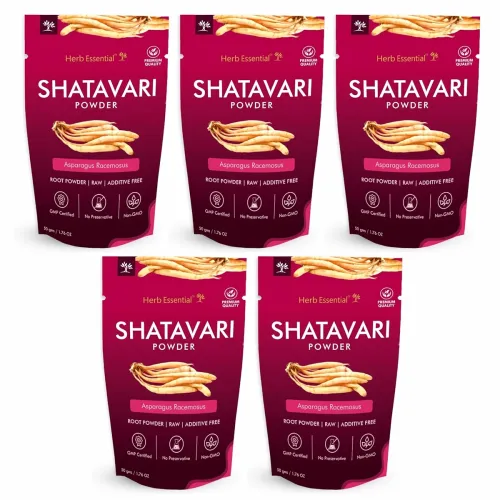 Image of Herb Essential Pure Shatavari Powder 50 g (Pack of 5)