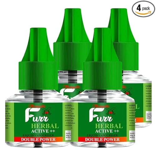 Image of Herbal Active++ Double Power Liquid Mosquito Vaporiser Refill Mosquito Vaporiser Refill No Kerosene Oil Poison Free Non-