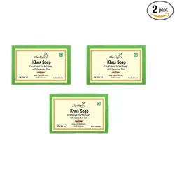 Herbal Khus Glycerine Soap (125g, Pack of 2)