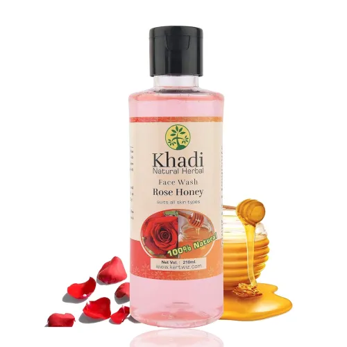 Image of Herbigiri Herbal Face Wash With Honey Rose Water And Lemon (210 ml)